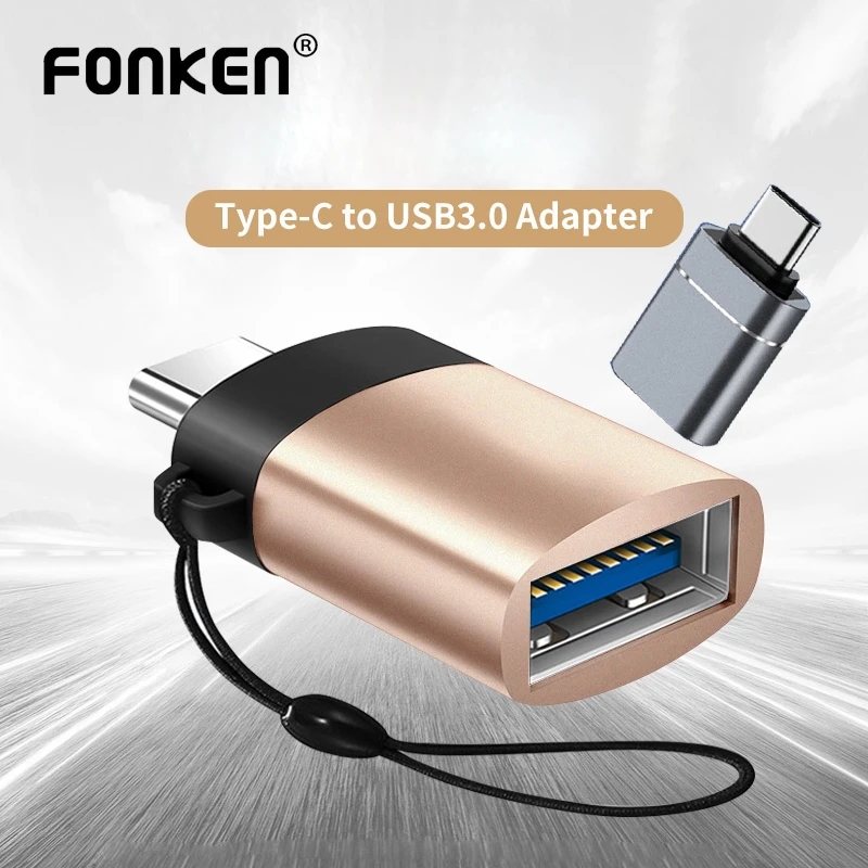 FONKEN USB3 Тип C OTG адаптер высокоскоростной к USB 3 0 конвертер мобильный телефон