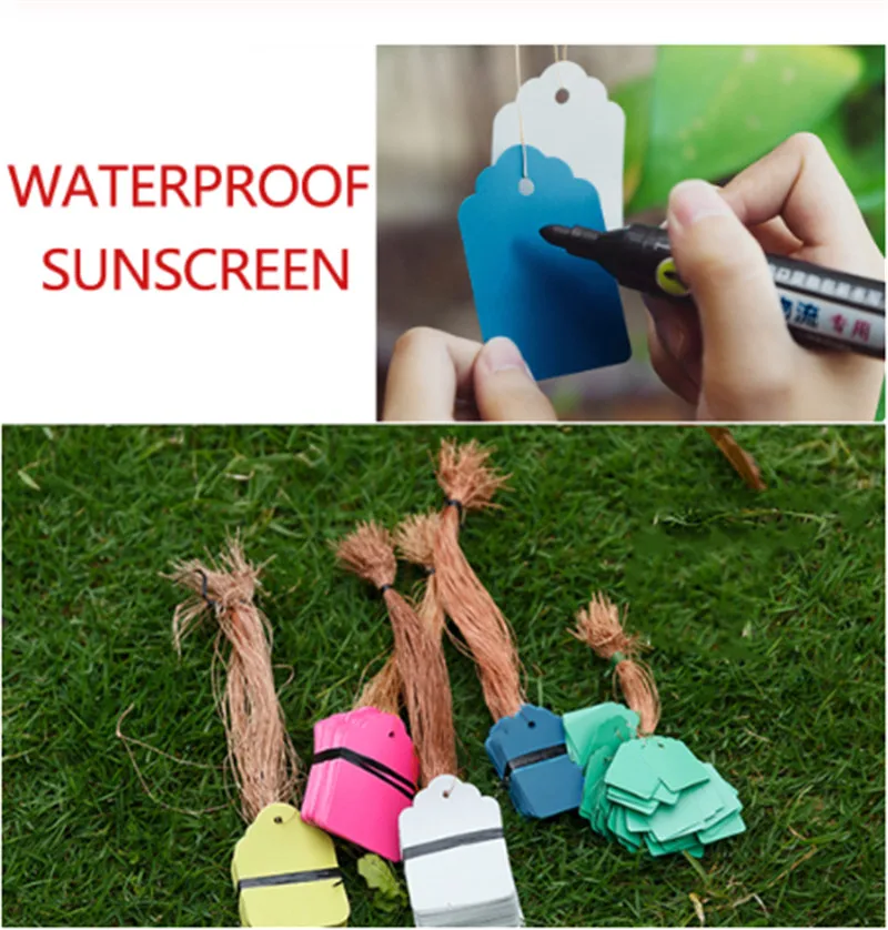 100 PCS Garden Labels Hanging Plant Labels Classification writing plate board Nursery Pots Garden Plant Seedling Mark Tools garden labels flower plant labels plant markers