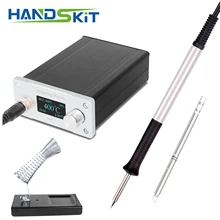 Паяльная станция DIY Kit STC дисплей контроллер температуры цифровой электронный 24 в источник питания сварочный Утюг T12 железные наконечники