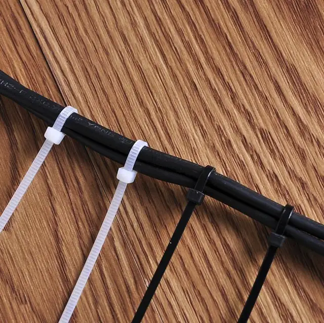 100 Darabos Felszerelt Otthoni Nyakkendő Vonal Egy Egyszeri Nylon Kábelkezelő Vonallal Huzalos Ruházati Kiegészítőkkel - Image 4