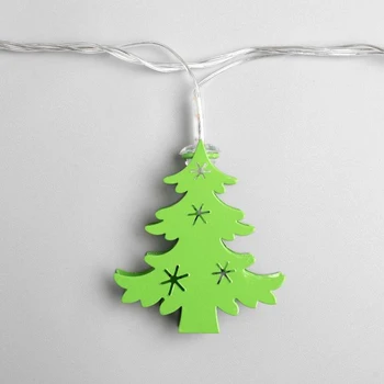 

Garland "Thread" 4 m with attachments "Green Christmas trees", IP20, transparent thread, 20 LED, multi glow, 8 modes, 220 V