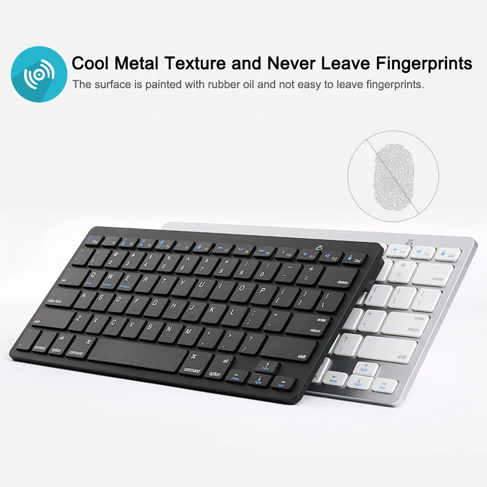 Белый/черный BT3.0 беспроводная клавиатура планшет ноутбук портативный смартфон iPad мини клавиатура для iOS Android Windows
