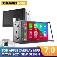 

GRANDnavi For Apple CarPlay Car Radio 2din Autoradio Stereo Touch Screen MP5 Player 2 Din Bluetooth Mirror Link USB Audio Rear