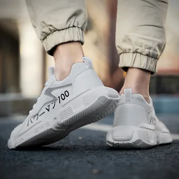 

Casual Shoes For Men Breathable Comfortable Zapatos Hombre Trend Hard-wearing Air Mesh Flats shoes soft bottom men shoes