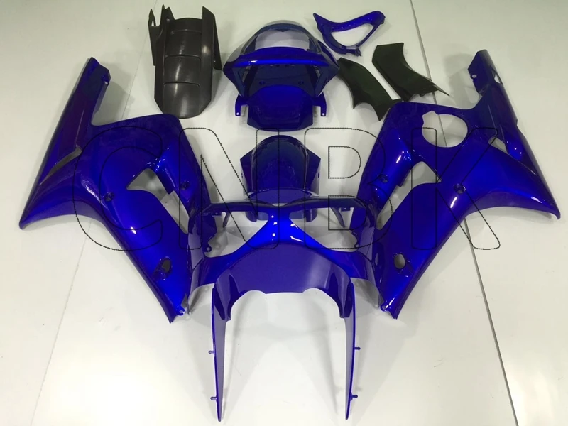 Для Ninja Zx-6r 2004 Пластиковые обтекатели Ninja Zx-6r 04 синий кузов 636 Zx-6r 2003-2004 обтекатели