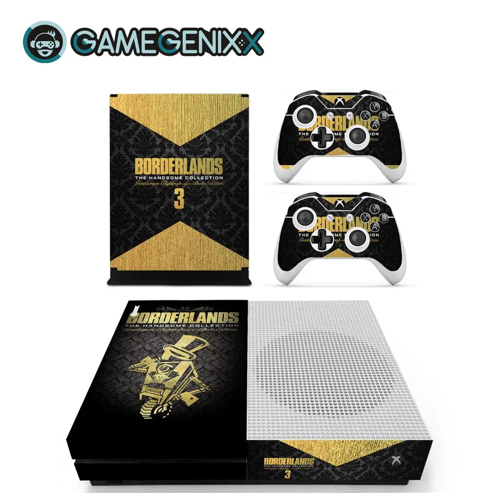 Borderlands 3 GAMEGENIXX Кожа Наклейка виниловая оберточная крышка полный набор для Xbox One Slim консоли и 2 контроллеров-borderland 3 - Color: Borderlands 3