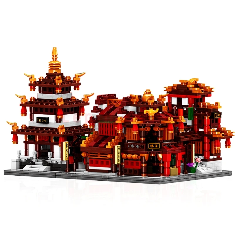 Xingbao 01020 01021 01022 01023 01102 01103 01001 01002 01003 01004 классический китайский традиционный дом кирпичи блоки игрушки - Цвет: 01101 Without Box