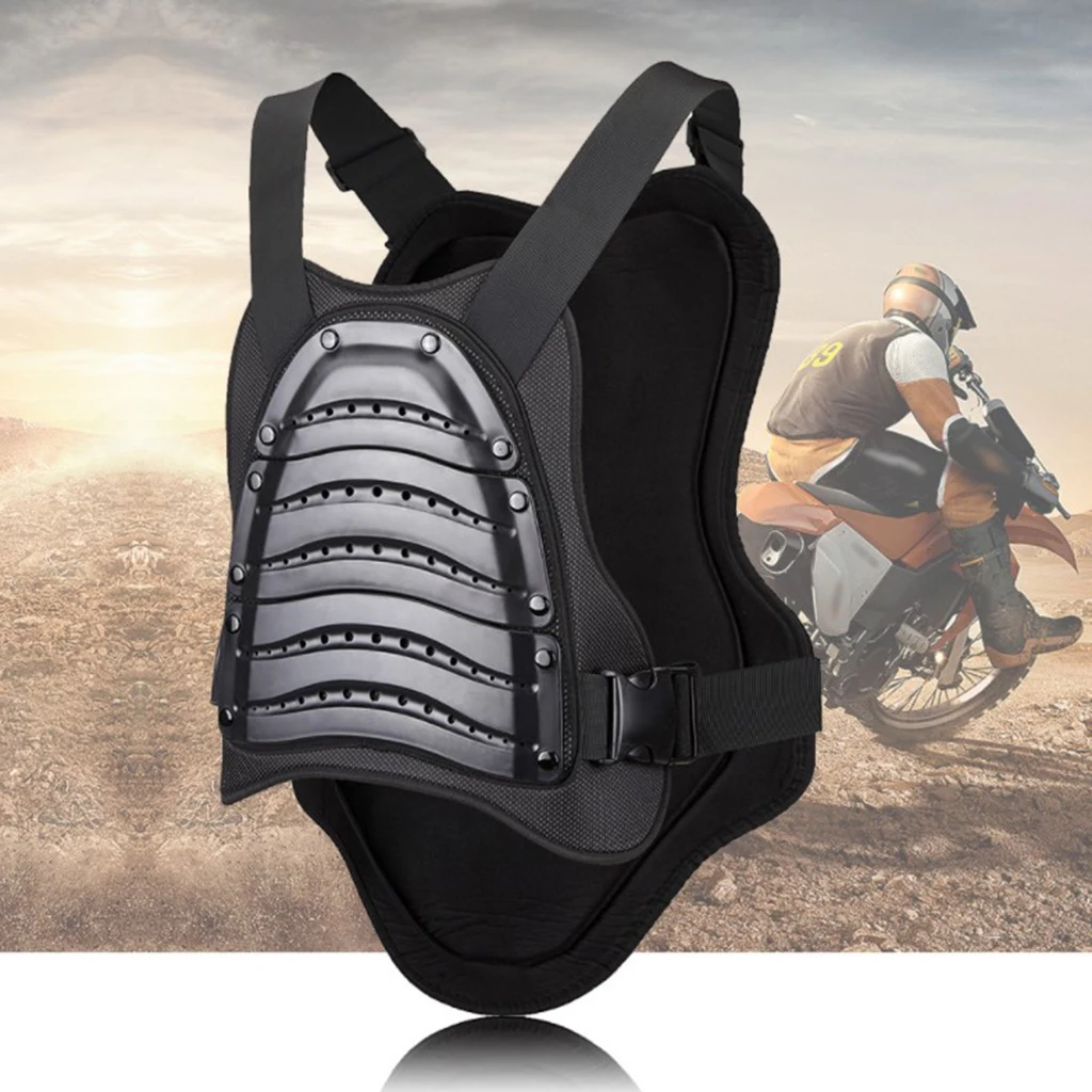 Motorcycle  Vest Motorbike BMX Riding Chest Back Spine Protector Shield