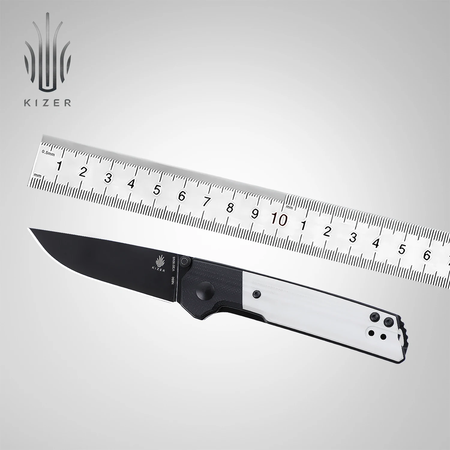 Kizer Folding Knife V3516N5/N6 Domin Mini 2021 New Stonewashed or Black Blade with G10 Handle Compact Version EDC | Инструменты