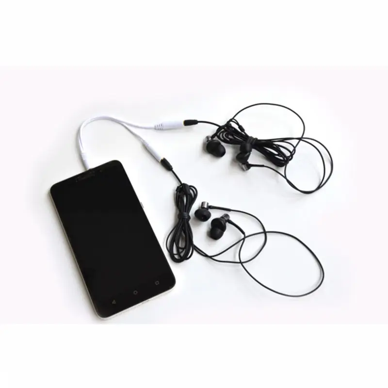 Headphone Splitter Audio Cable 3 5mm Male to 2 Female Jack 3 5mm Splitter Adapter Aux Cable for iPhone Samsung huawei MP3 Player