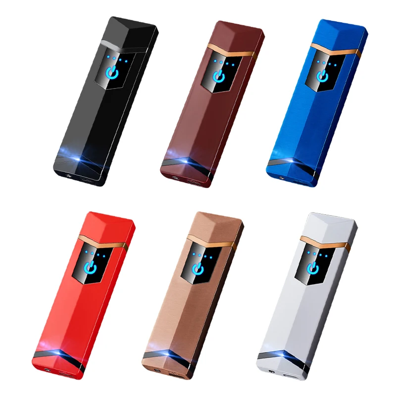 New2020 Mini Double Arc Plasma Lighter Square Electric Rechargeable USB Cigarette Lighters Windproof Smoking Accessories | Дом и сад