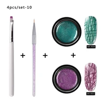 MEET ACROSS Spider гель краска УФ-гель для дизайна ногтей лак набор для маникюра рисунок лак линия впитываемый полуперманентный гель лак