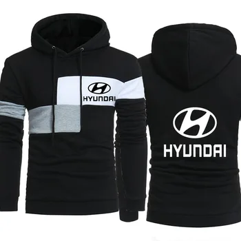 

Men Hoodies Hyundai Motor Car Fashion Logo Print Sweatshirt Spring Autumn Mens Hoodie hiphop harajukuCasual Fleece tracksuit h