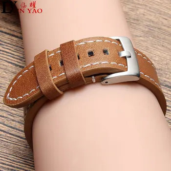 

Eastar Genuine Leather Strap For Samsung Gear S3 Band Frontier Strap for xiaomi huami amazfit bip pace lite strap