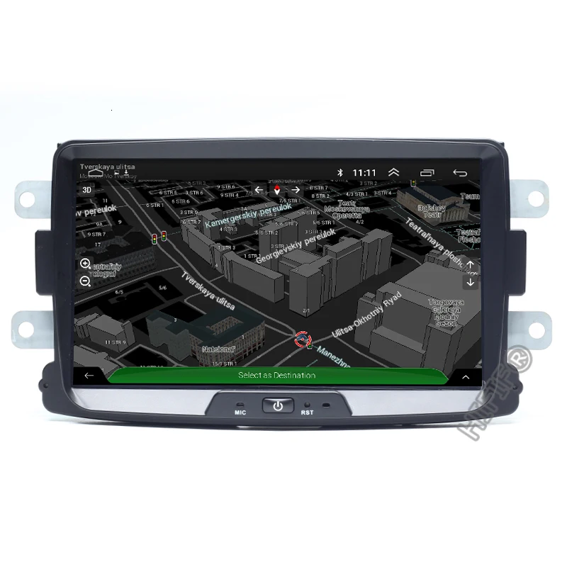 8 дюймовый Android 10 четырехъядерный автомобильный радиоприемник GPS 1Din для Renault LOGAN II