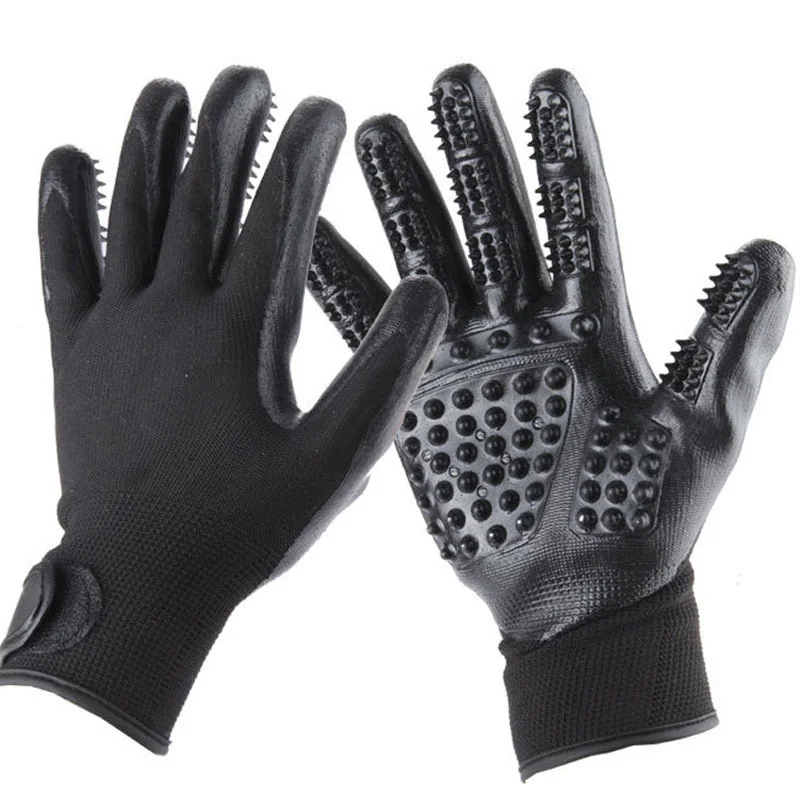 

Pet Grooming Glove For Dog Hair Remove 1 Pair Dog Horse Cat Cats Brush Comb Cat Hackle Pet Deshedding Brush Glove
