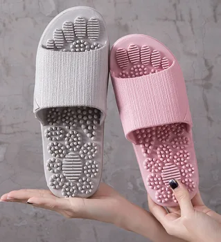 

Woman Massage Slippers Home Shoes Summer Winter Unisex Bathroom Slippers Soft Slides Non-slip Flat Sandals Socofy Shoes