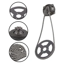 

47cc 49cc Motorcycle 25H 144 Rings Chain With 7T Gearbox And 68T Rear Sprocket For 47cc 49cc 2 Stroke Minimoto Pocket Bike