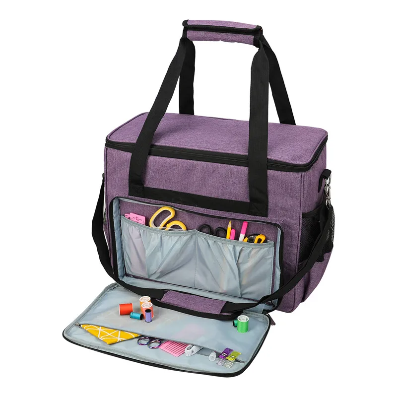 KOKNIT Large Capacity Sewing Machine Storage Bag Tote Multi-functional Portable Travel Home Organizer Bag For Sewing Accessories (13)