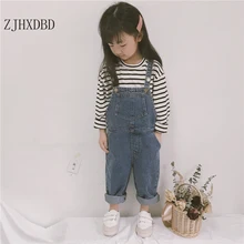 Джинсовый комбинезон для маленьких девочек, детские комбинезоны, одежда для девочек, комбинезон для мальчиков, Детский костюм для подвижных игр, весенняя одежда для маленьких мальчиков, детские штаны, 12 мес.-6 лет