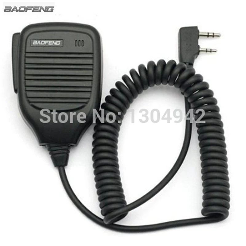 Baofeng Динамик Mic K штекер 2 Pin Ручной микрофон для иди и болтай Walkie Talkie BaoFeng UV 5R УФ 5RE BF