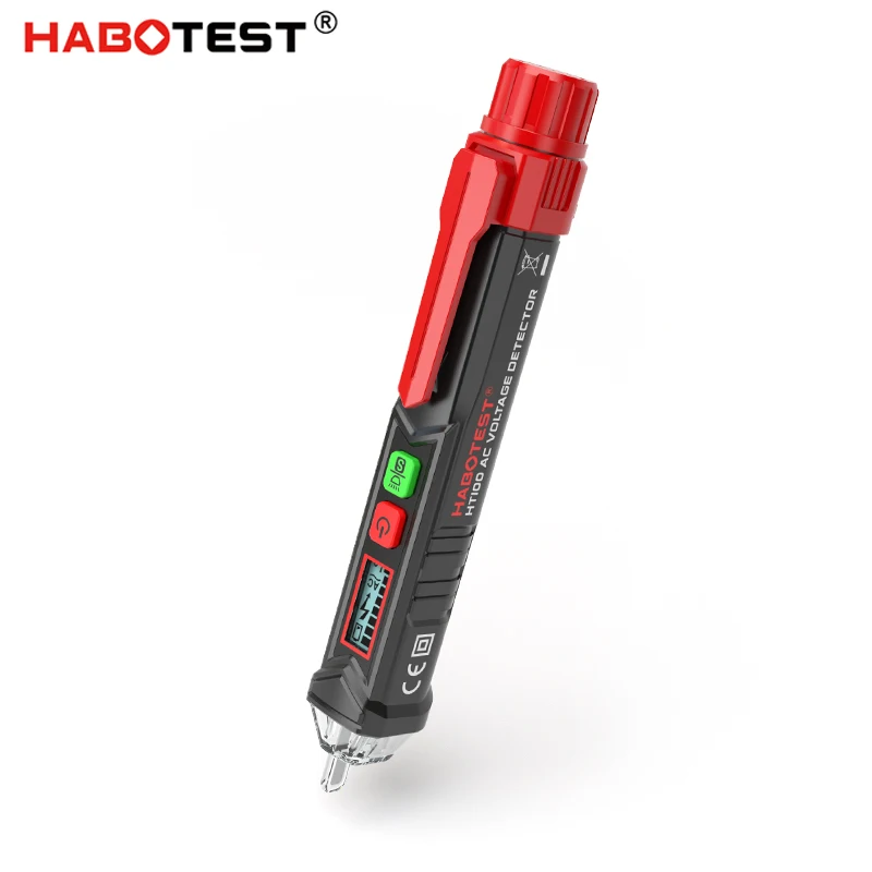 12-1000V Non-Contact Electric Voltage Tester LCD AC/DC Detector Flashlight US 