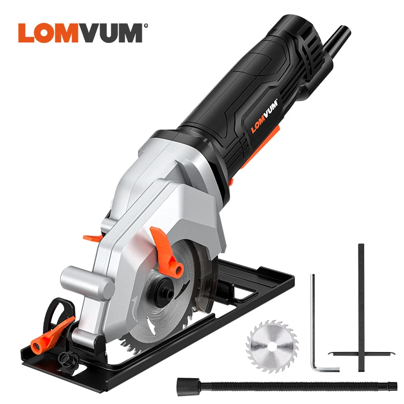 LOMVUM 480W  Laser Mini Electric Saw 45 ° Bevel LOMVUM  AC 240V Circular Hand Saw Blade Power Tool Cutting Wood Tile Metal bgtec 10pcs box round shank diamond drill core bits granite marble tile masonry vacuum brazed mini dry drilling bits dia 6 8mm