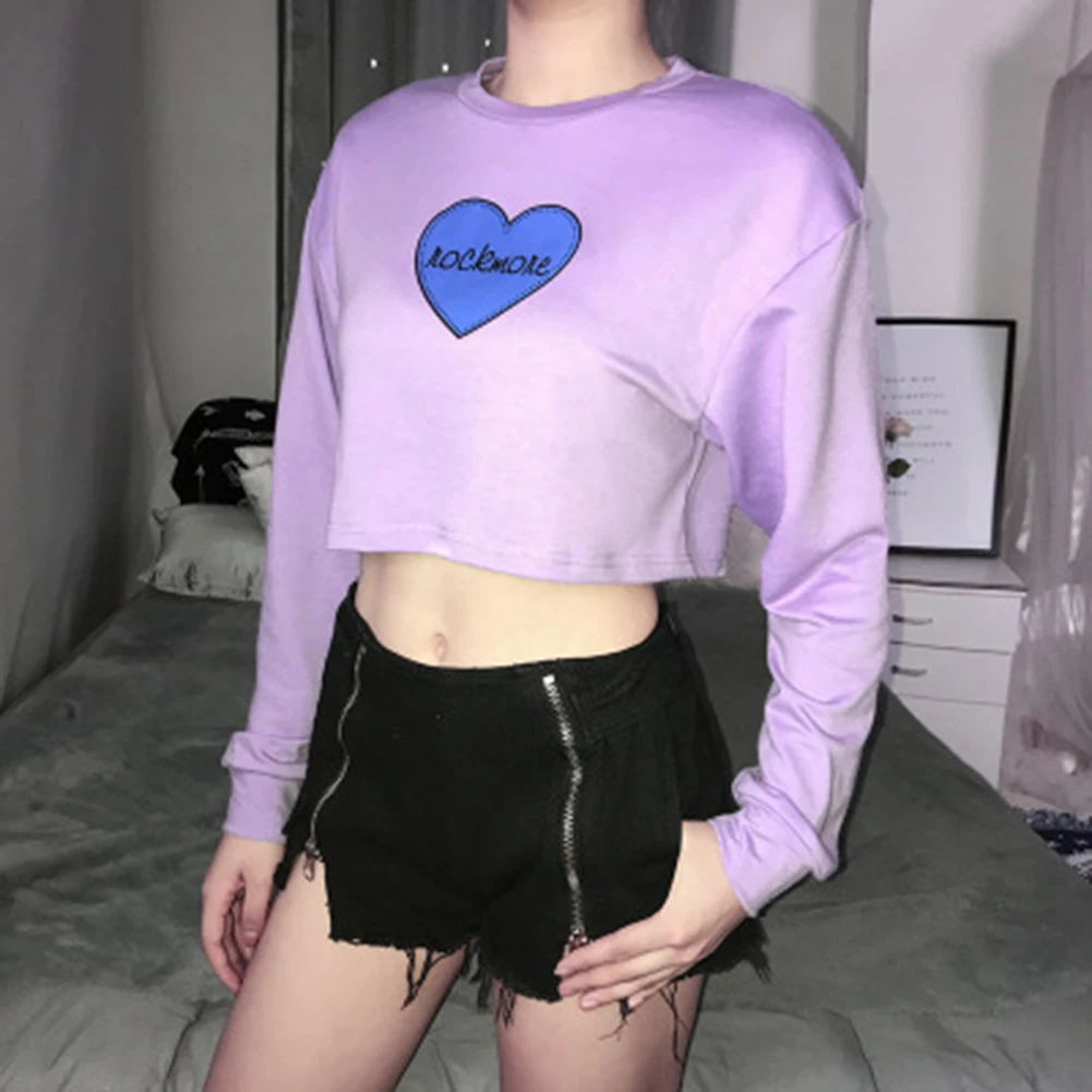 

2019 T Shirt women Sexy O-Neck Crop Top Harajuku tshirt camiseta mujer women t-shirt sweatshirt