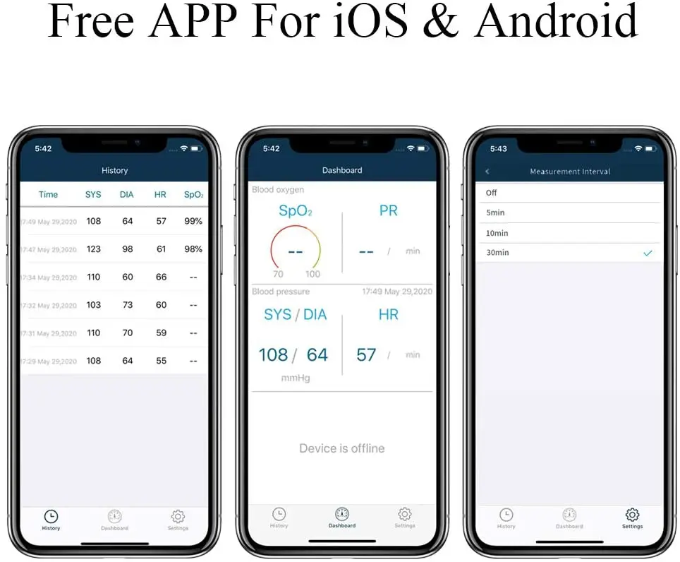 Multifunction Wireless Arm 24hours Ambulatory Blood Pressure Monitor With Blood Oxygen Holter+Adult,Child Free APP Software Blood Pressure Monitor Blood Pressure Meter