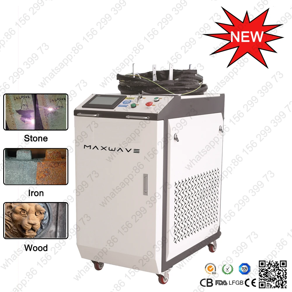 2022 New Fiber Laser Cleaning Machine 1500w Jpt Max Raycus Laser Source