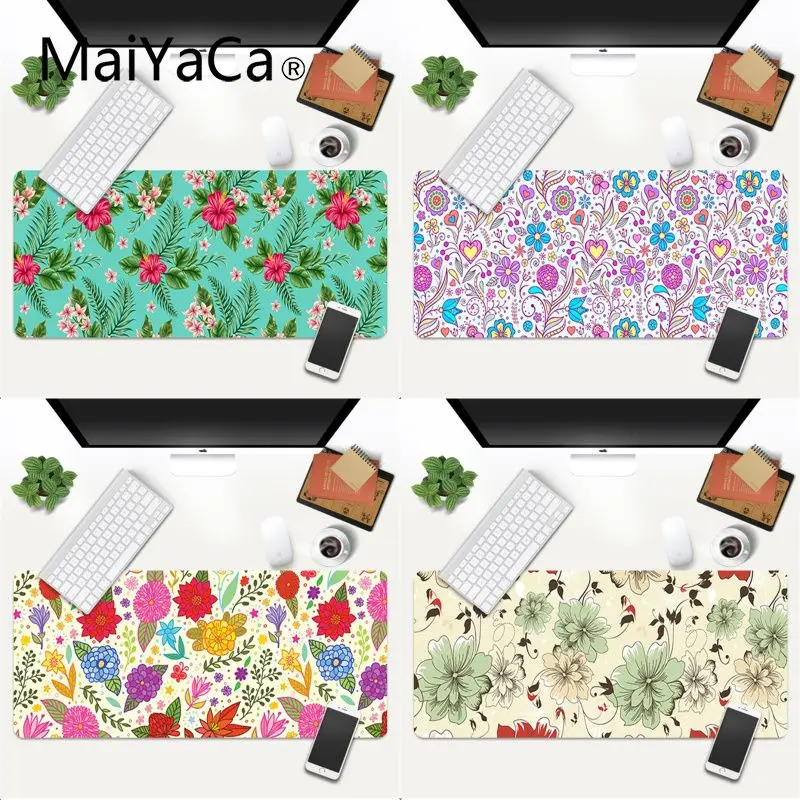 

Floral background Gamer Speed Mice Retail Small Rubber Mousepad Gaming Mouse Pad Large Deak Mat 600x300mm for overwatch/cs go
