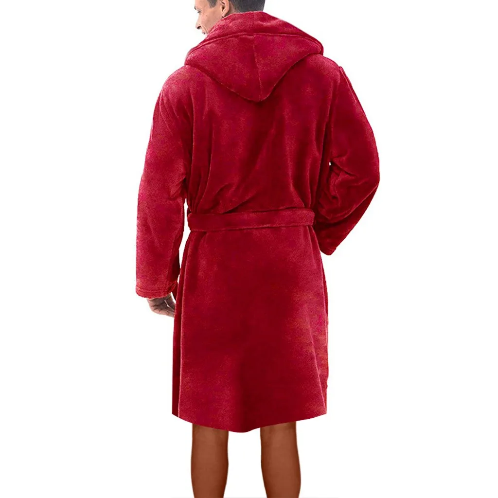 Размера плюс Для женщин зима длинный халат с длинными рукавами, теплая плотная зимняя куртка на махровые халаты Feminino мягкая Домашняя одежда с поясом, одежда для сна