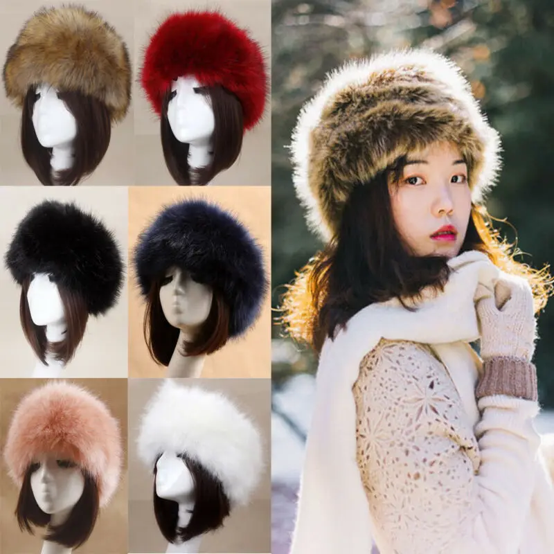 

2019 Brand New Fashion Adult Unisex Winter Fluffy Thick Faux Fur Hat Warm Ear Warmer Snow Ski Hats Cap