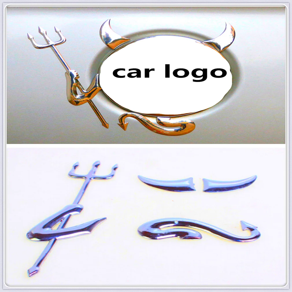 3D в виде маленького дьявола автомобильный Стикеры демон автоэмблема наклейка