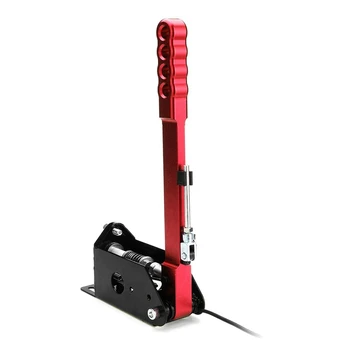 

14 Bit SIM PC Clamp USB Handbrake for Logitech Racing Games G27/G29/T300/T500 System with LFS DIRT Hand Brake Fixture-Red