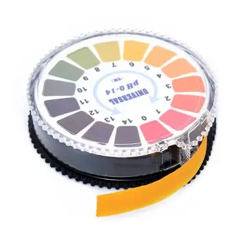 

5m 1-14 PH Alkaline Acid Indicator Meter Test Paper Roll For Water Urine Saliva Soil Litmus Paper Testing Measuring