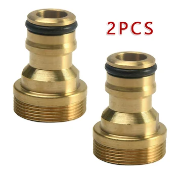 

Mixer Thread connector Hose Garden Adaptor Pipe Fitting Brass 2pcs Set