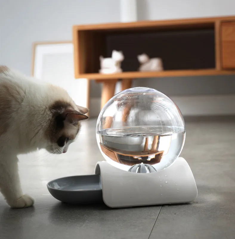 2.8L Automatic Cat Water Fountain for Pets Water Dispenser Large Drinking Bowl Cat Drink 2.8L No Electricity Cat Water Fountain