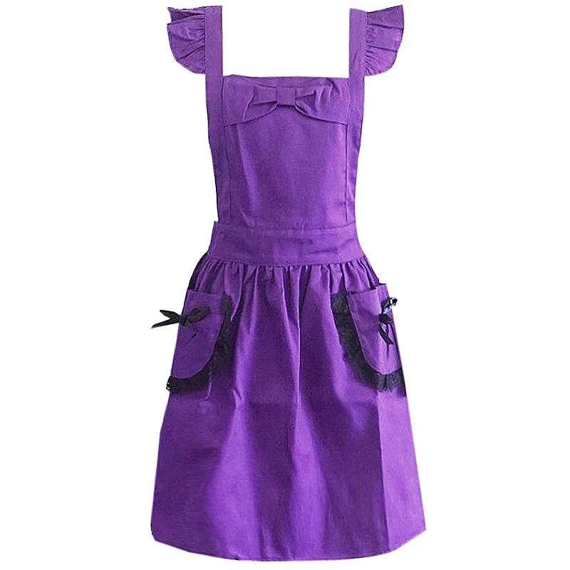 

Polyester Cotton Frilly Apron Florist Waitress Coffee Shop Pastry Chef Workwear Cafe Bakery Flower Shop Tea House Uniform B38