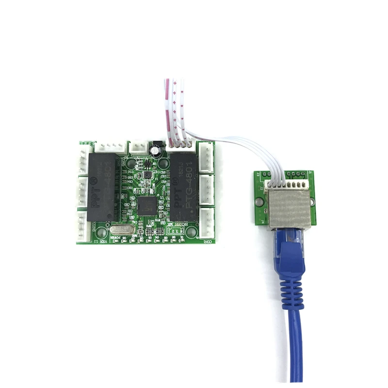 Мини-модуль дизайн коммутатора ethernet схема для модуль 10/100 Мбит/с 8 Порт PCBA плата OEM