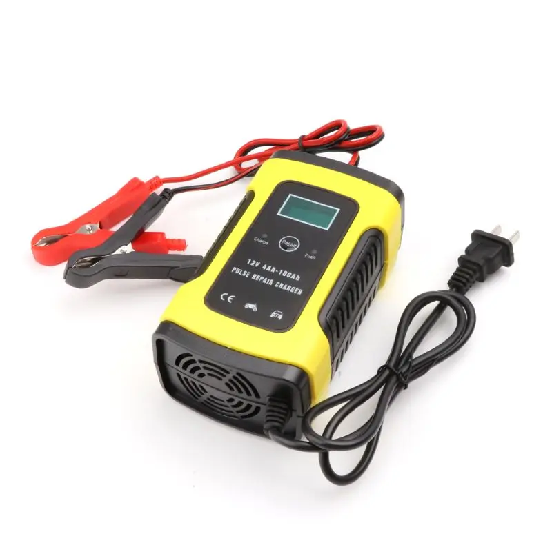 T3ED 12V 6A LCD Repair Battery Charger Lead-Acid Power Storage Chargers For Car Motorcycle noco boost plus gb40 Jump Starters