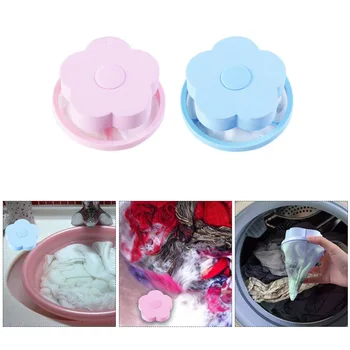 

New Reusable Washing Machine Hair Catcher Mesh Washing Machine Filter Bag Hair Crumbs Removal Cleaning Ball Net Pouch