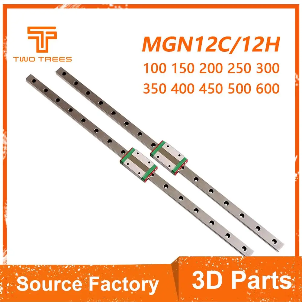 

3D Printer core xy Linear Guide MGN12 100 150 200 250 300 350 400 450 500 550 600mm linear rail + MGN12C or MGN12H carriage