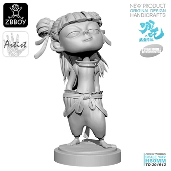 

1/32 Resin Kits ZBBOY Resin soldier self-assembled (55mm) TD-201912