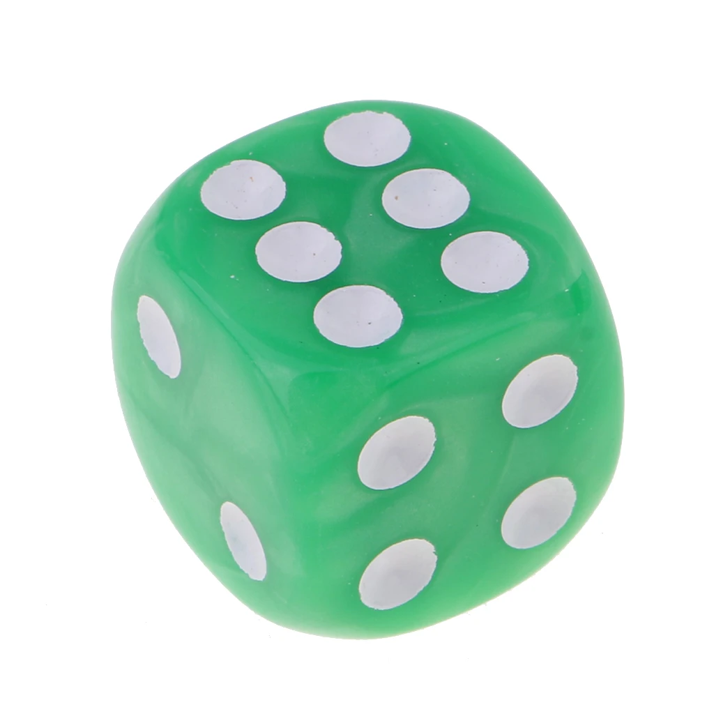 50Pc/Pack Dotted Dice Table Game Die 16mm Dotted for Party Role Playing Game  Parties Board Game Dices Polyhedral Dice 