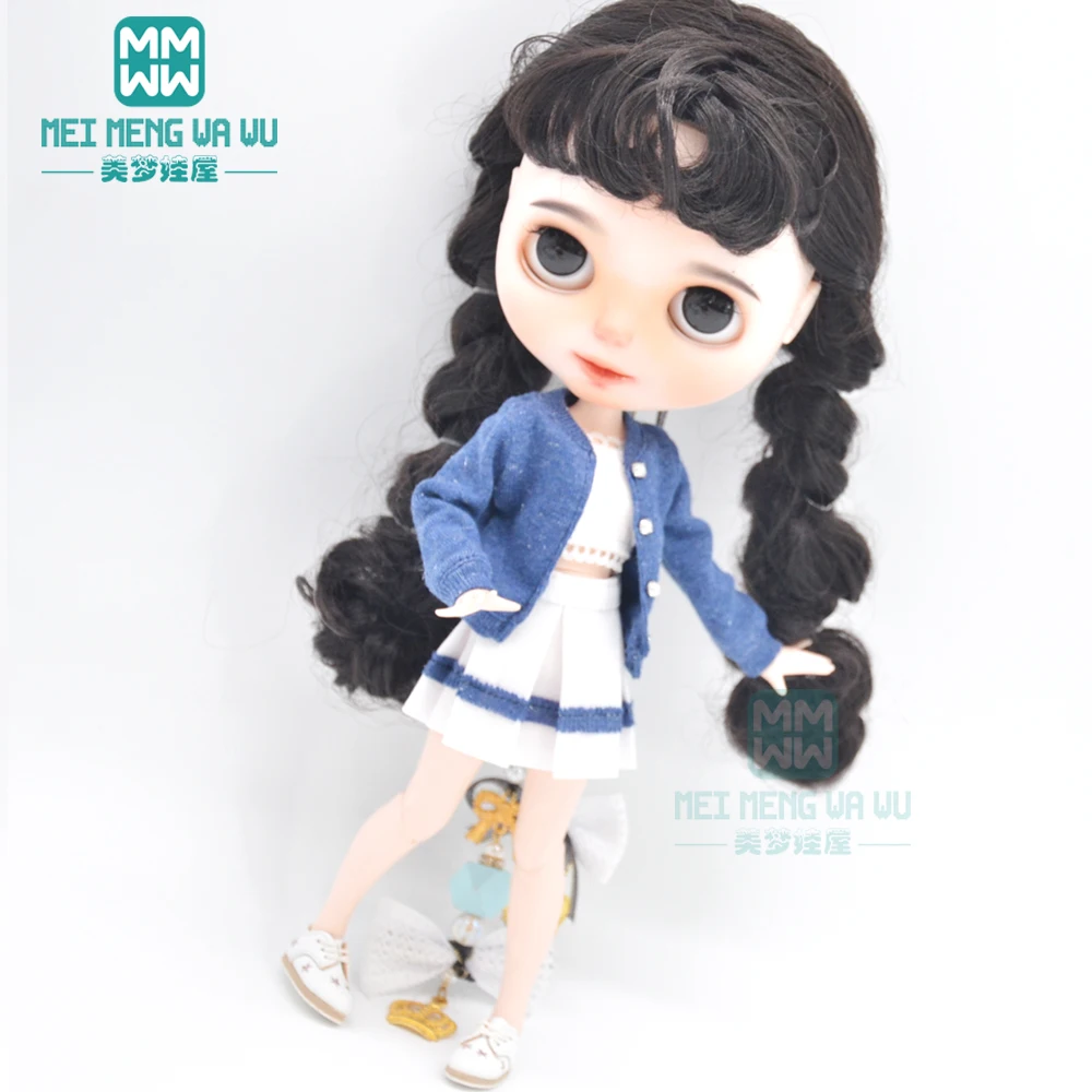 

1 шт Blyth Кукла одежда розовый свитер, кардиган, юбка для Blyth Azone OB23 OB24 1/6 Аксессуары куклы
