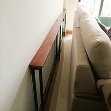 Гостиная диван задняя полка против стены пол твердой древесины кровать полка для хранения кабинет на заказ крыльцо рама полосы узкий