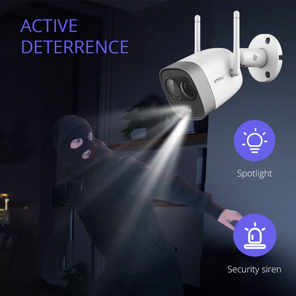 Dahua Bullet наружная WiFi ip камера с двойной антенной IP67 водонепроницаемый Встроенный