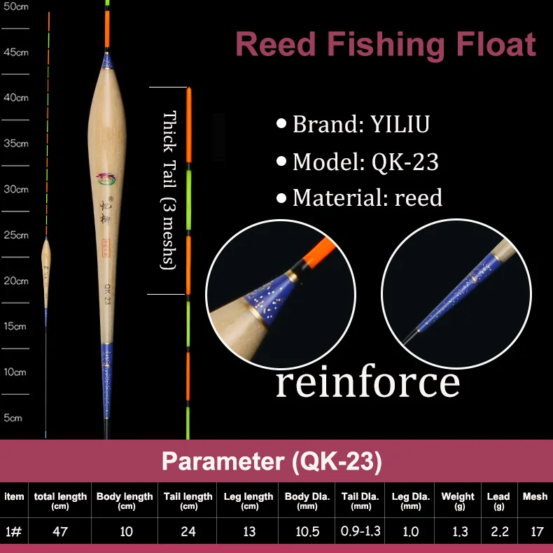 Фирменные умные тростниковые поплавки для ловли карпа, буй для ловли карпа, рыболовные снасти, инструменты, китайская фабрика - Цвет: QK-23