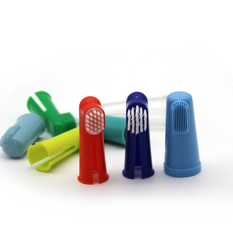 

1pc Super Soft Pet Finger Toothbrush Teddy Dog Brush Bad Breath Tartar Cat Teeth Tool Clean The Pet Mouth Prevent Disease